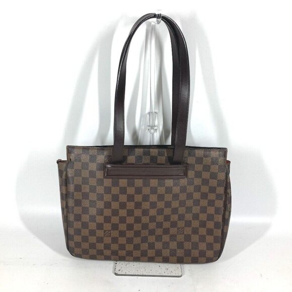 LOUIS VUITTON M51123 Parioli PM Shoulder Bag Tote Bag Damier Canvas Ebene Brown - Picture 1 of 14
